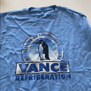 Vance refrigeration the office blue shirt